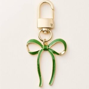 Kate Spade x Target exclusive Green and Gold Bow Bag Charm